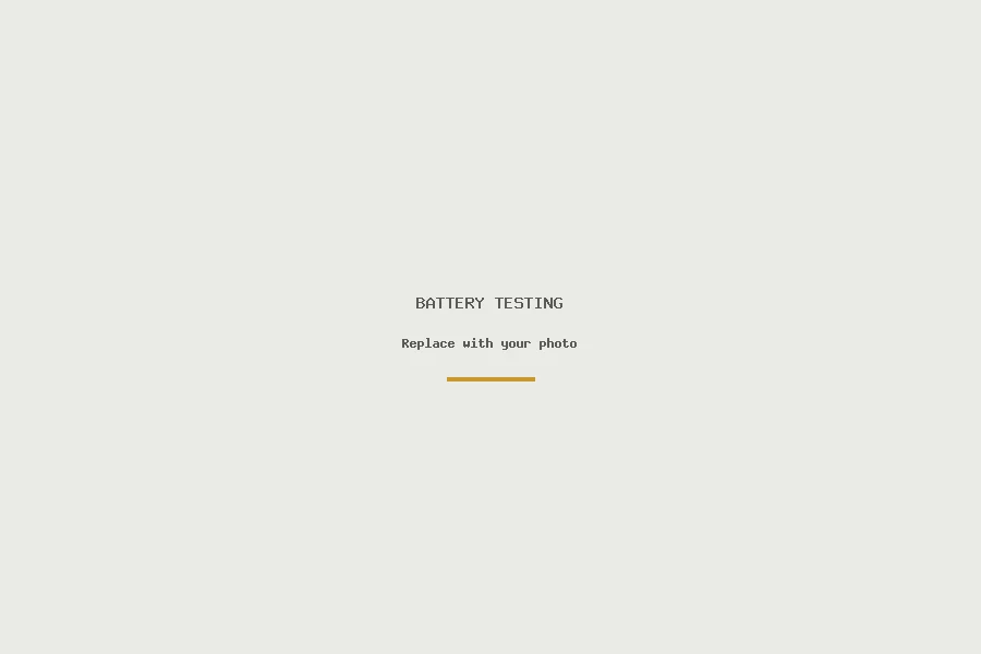 Battery testing - placeholder